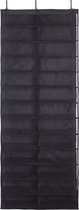SPACEO - deur schoenenrek FOOTY - tot 13 paar schoenen - 59x15,2x160cm - zwart