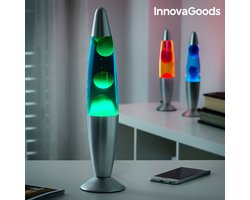 Lava lamp- InnovaGoods 25W Magma Lava lamp- Tafellamp Blauw kleur