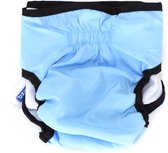 Pantalon pour chien Nobleza - Pantalon à couches - lavable - réutilisable - pantalon d'incontinence pour chiens - Blauw - M