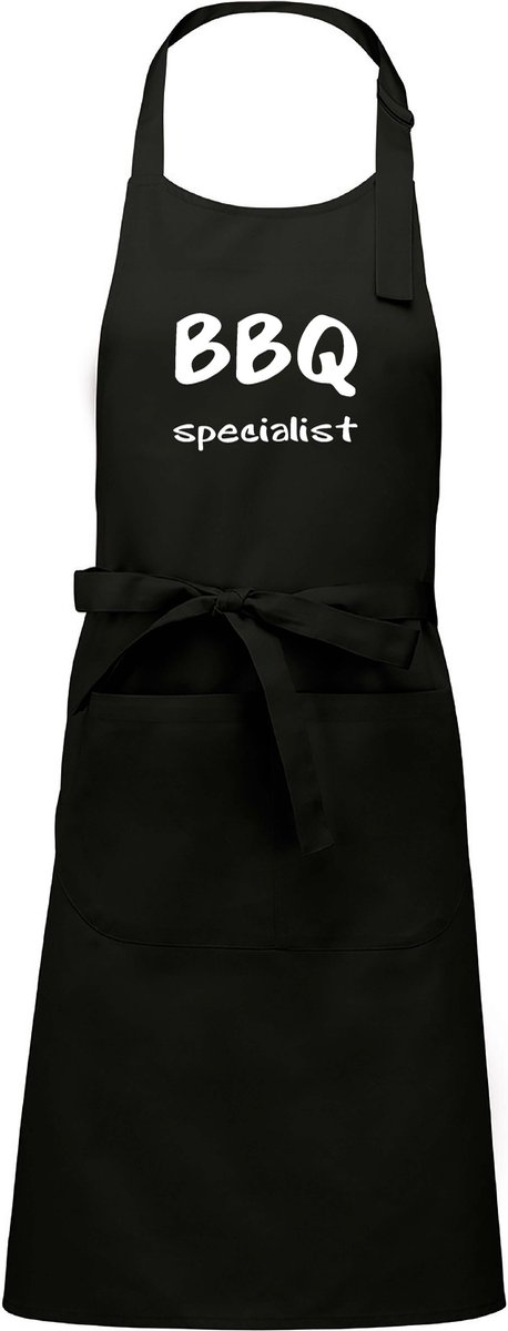 Mijncadeautje - Luxe schort - BBQ Specialist - zwart