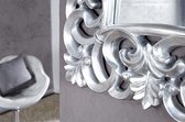 Elegante wandspiegel VENICE 75x75cm zilver antiek barokstijl - 15627