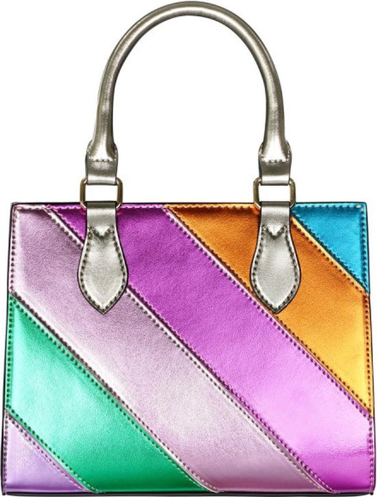 Yehwang - sac à main multicolore métallisé - sac porté épaule - bandoulière  amovible | bol.com