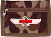 Klittenband Portemonnee Camouflage Embleem Airforce op Wings - 13x8,5cm