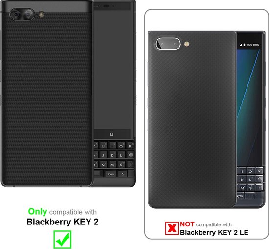 Étui Cadorabo pour Blackberry KEY 2 en PHANTOM BLACK - Étui de protection  avec... | bol