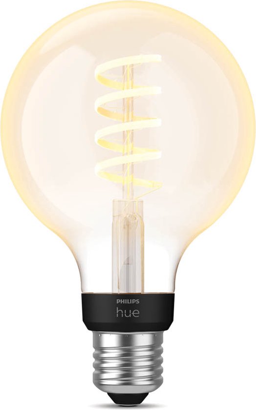 genoeg stroom ontsnapping uit de gevangenis Philips Hue Filament Lichtbron E27 Globelamp G93 - warm tot koelwit licht -  klein -... | bol.com