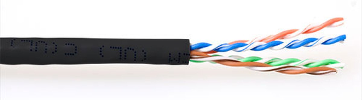ACT EP459B CAT6A U/UTP PVC Patchkabel Zwart - 305 meter