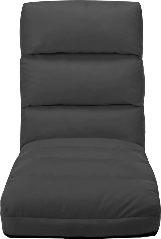 Fauteuil de relaxation vidaXL Vloerstoel inklapbaar tissu taupe