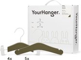 YourHanger baby kledinghangers hanger box groene - 9 stuks