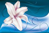 Fotobehang Lily Abstract | XL - 208cm x 146cm | 130g/m2 Vlies