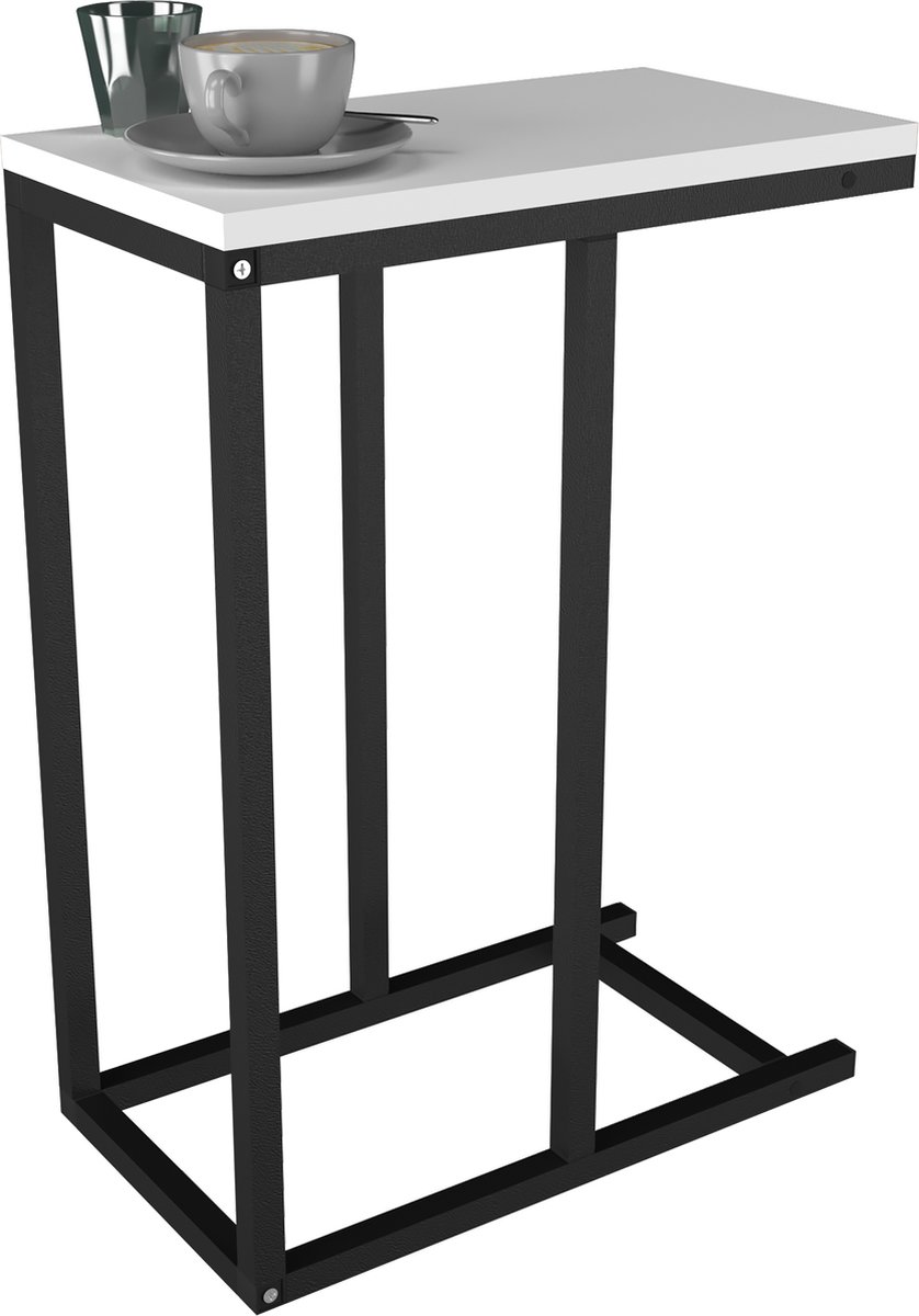 Vcm Houten bijzettafel Salontafel Sofa-tafel Woonkamertafel Salontafel Insasi Wit