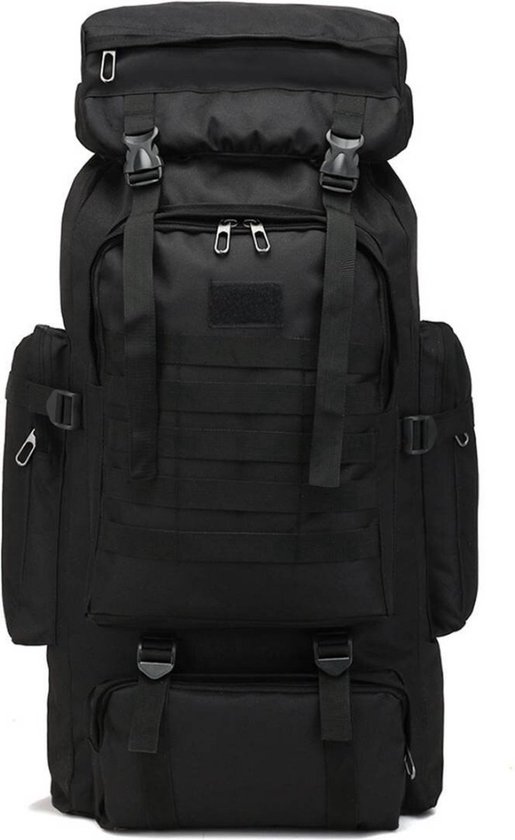 Militaire Rugzak 80 liter - Tactical backpack - Rugzak waterdicht - Zwart