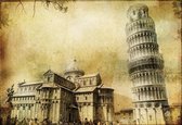 Fotobehang Pisa Leaning Tower | XXL - 312cm x 219cm | 130g/m2 Vlies