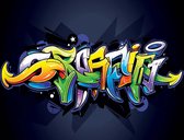 Peinture murale Graffiti Street Art | XL - 208 cm x 146 cm | Polaire 130g / m2