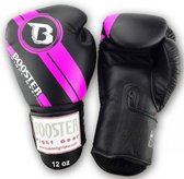 Booster (kick)bokshandschoenen Foil V3 Zwart/Roze 14oz