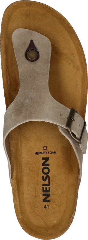Nelson heren slipper Taupe Maat 40 bol