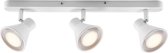 Nordlux Eik plafondlamp - drielichts - 50 cm breed - draai- en kantelbaar - wit