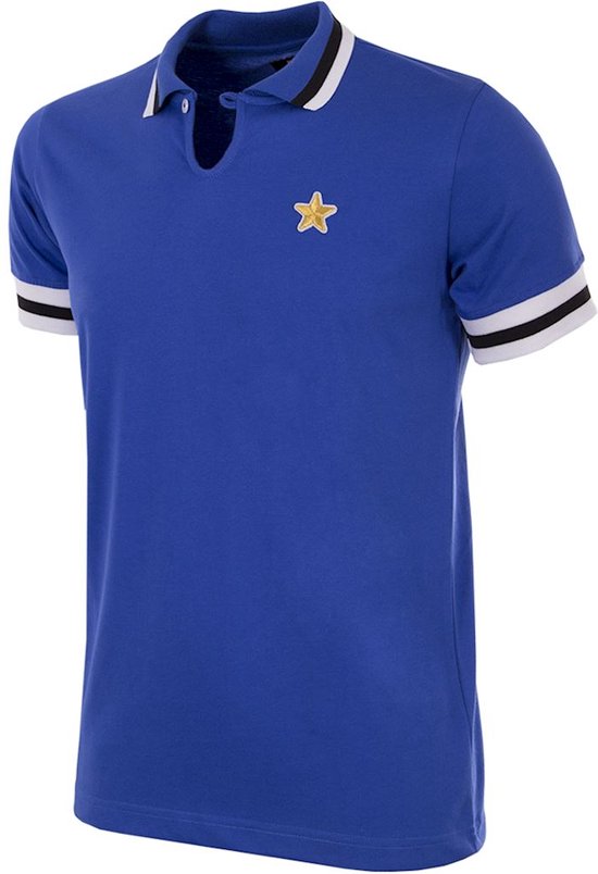 COPA - Juventus FC 1976 - 77 Away Coppa UEFA Retro Voetbal Shirt - XS - Blauw