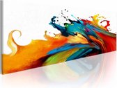 Schilderij - Storm van kleuren, Multikleur, 2 maten, Premium print