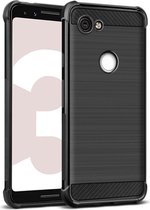IMAK Vega Series Google Pixel 3A Hoesje Geborsteld TPU Zwart