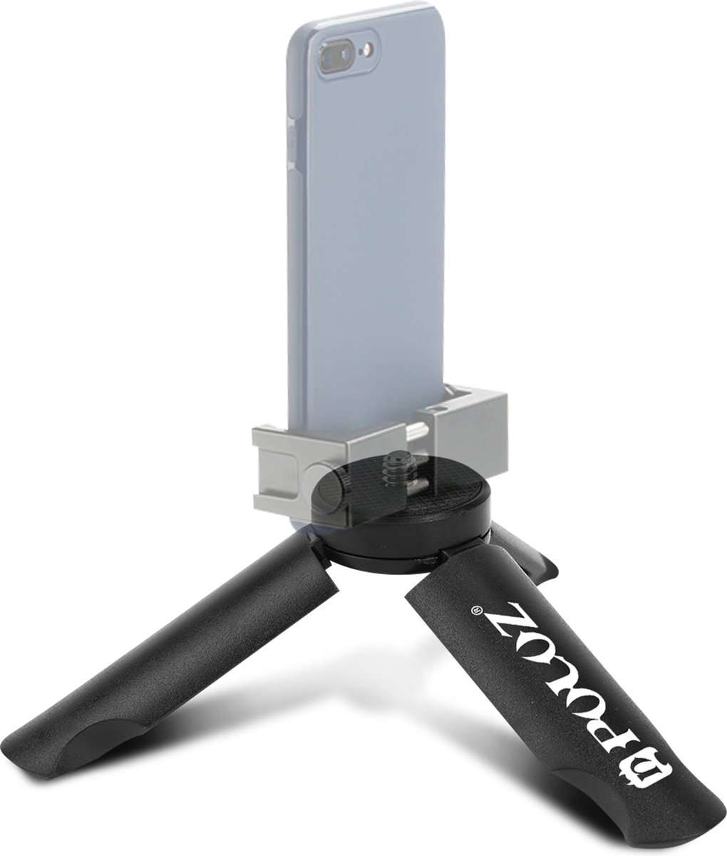 Statief Smartphone en Camera Ultrastabiel Zakformaat Puluz Zwart