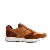 NoGRZ M.DeLayens - Leren heren sneaker - Cognac - Maat 43