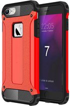 Apple iPhone 7/8 Hoesje Shock Proof Hybride Back Cover Rood