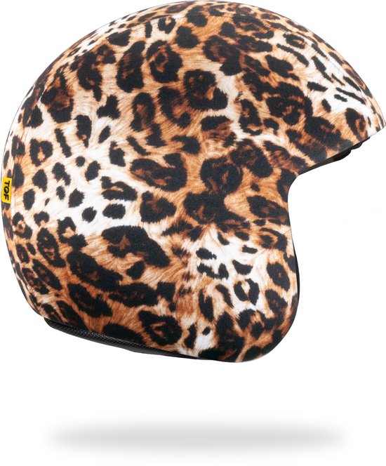 TOF SKIN - Panther - losse Skin - LET OP: Past alleen op een TOF BASE HELM (Scooter helm - Brommer helm - Motor helm - Jethelm - Fashion helm - Retro helm)