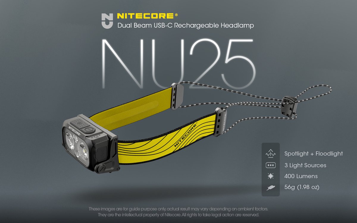 Nitecore HC60 V2 - Lampe Frontale Rechargeable Puissante 1200 Lumens - USB C  : : Bricolage