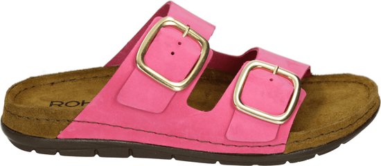 Rohde 5879 - Volwassenen Dames slippers - Kleur: Roze - Maat: 41