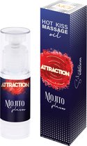 Attraction Massage olie Mai Attraction Hot Kiss Mojito Flavor 50Ml