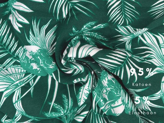 Caleçon - SQOTTON® - Jungle - Vert/ Wit - Taille XL