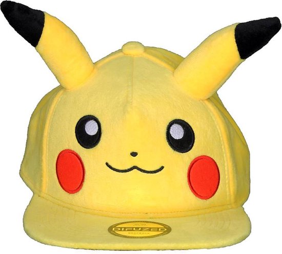 Casquette Pokémon - Pikachu Snapback - Jaune