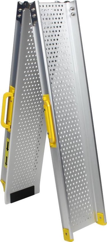 Datona® - Aluminium oprijplaat opvouwbaar - 180 cm rijgoot rijplaat |  bol.com
