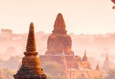 Fotobehang - Balloons over Bagan - 366 x 254 cm - Multi