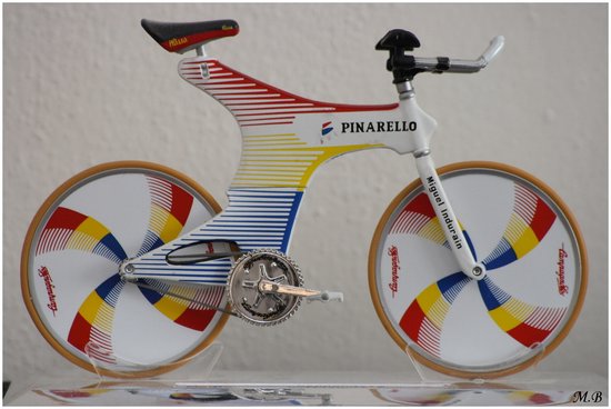 Vélo Miniature Miguel Indurain Pinarello / Échelle 1:12