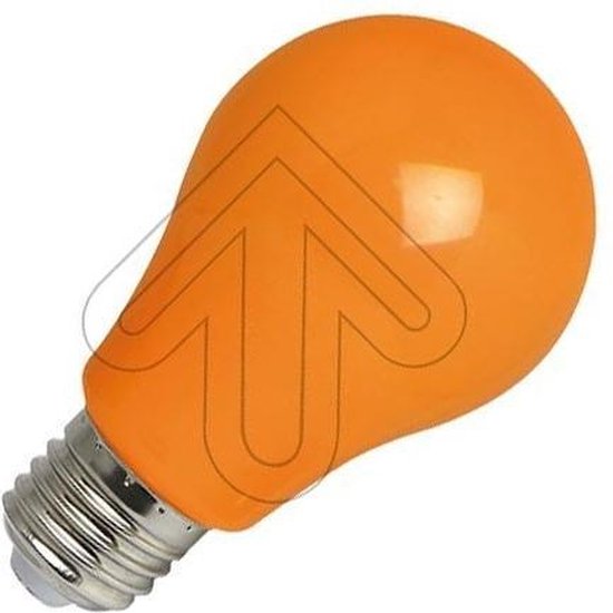 EGB | LED Lamp Spatwaterdicht | Grote fitting E27 | 3W Oranje | bol.com
