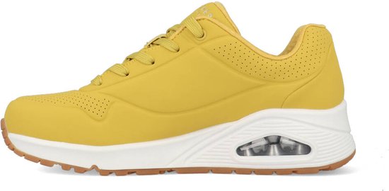 Skechers Uno -Stand On Air Dames Sneakers - Yellow - Maat 36