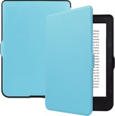 Hoes Geschikt voor Kobo Nia Hoesje Bookcase Cover Hoes - Hoesje Geschikt voor Kobo Nia Hoes Cover Case - Lichtblauw