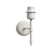 Light Depot - Wandlamp Baroc - Wit metaal - H 21 - E27 - Kandelaar wandlamp