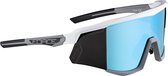 FORCE SONIC - Fietsbril - Sportbril - Zonnebril - Racefiets - Mountainbike - Hardloop - Triatlon - Grijs Montuur - Blauw Lens