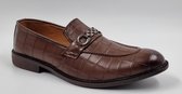 DEJAVU - Heren Instappers - Heren Loafers - Bruin - Maat 42