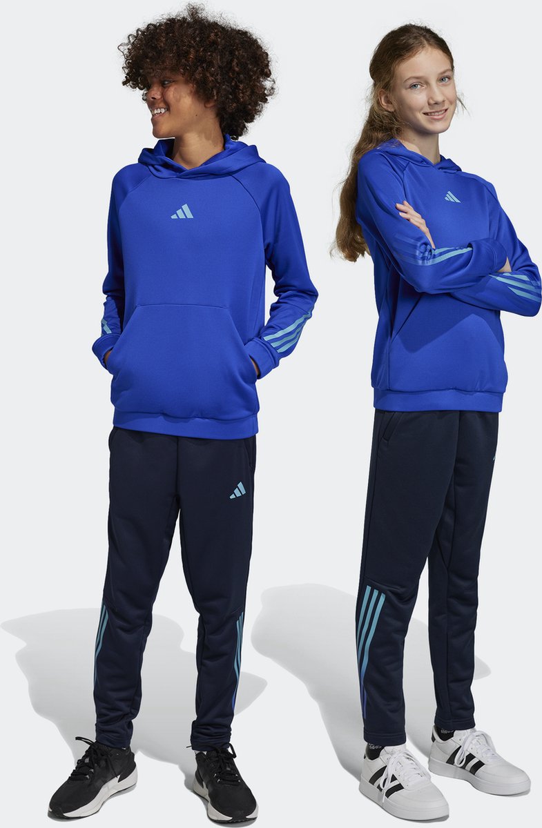 adidas Performance Train Icons AEROREADY 3-Stripes Knit Broek Kinderen Blauw