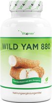 Wild Yam Wortelextract - 240 capsules (4 maanden) - Premium: Originele Mexican Wild Yamswortel - hoge dosering met 880 mg extract (waarvan 176 mg diosgenine) per dagelijkse dosis - laboratorium getest - Vit4ever