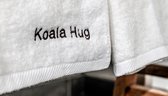 KOALA HUG TENCEL lyocell douchelaken 70x140, Off white; Hypoallergeen & Antibacterieel | Zacht voor huid & haar | Droogt snel | Blijft langer fris | Kleurvast | Energiezuinig in productie en in gebruik | Goed alternatief voor katoen