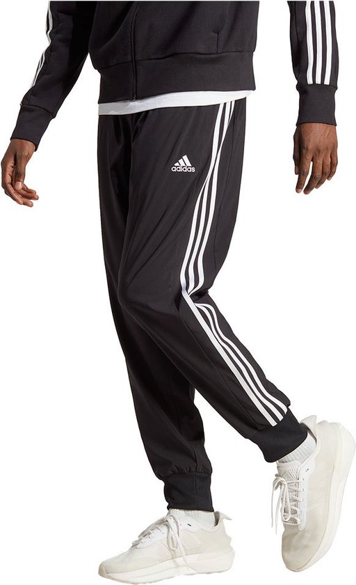 Adidas Sportswear AEROREADY Essentials Tapered Cuff Woven 3-Stripes Broek - Heren - Zwart