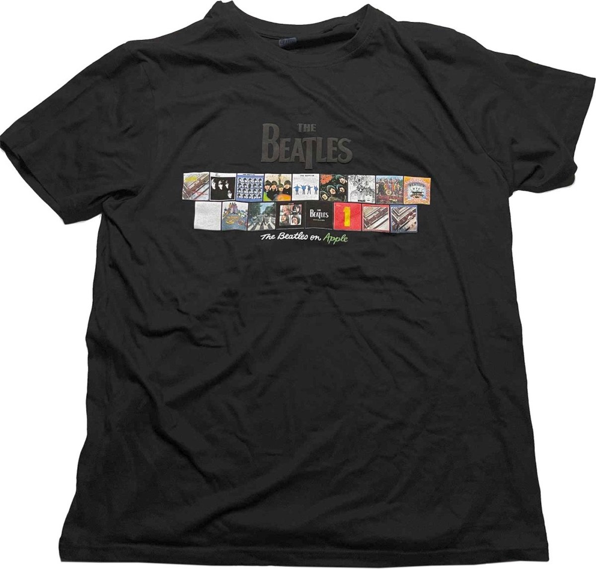 The Beatles - Albums On Apple Heren T-shirt - XL - Zwart