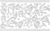 Foam stickers, skieërs, 9x14 cm, afm 5-30 mm, wit, 1 vel