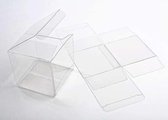 Plastiek Doosjes 10,2x10,2x10,2cm Kristalhelder (25 stuks) | Geschenkdoos