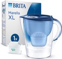 BRITA Marella XL Waterfilterkan met 1 stuk MAXTRA PRO ALL-IN-1 Filterpatroon - 3,5L - Blauw - Voordeelverpakking | Optimaal Hydrateren met Brita Maxtra Filter voor Brita Waterfilterkan
