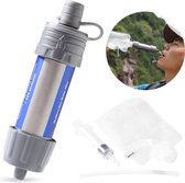 Outdoor Waterfilter Set - Waterfilter Outdoor - Waterfilter Survival - Water Filter Straw - Waterfilter - Waterfilters - Zuiver Drinkwater - Water Filter - Outdoor - Survival - Filtert 5000L - Grijs